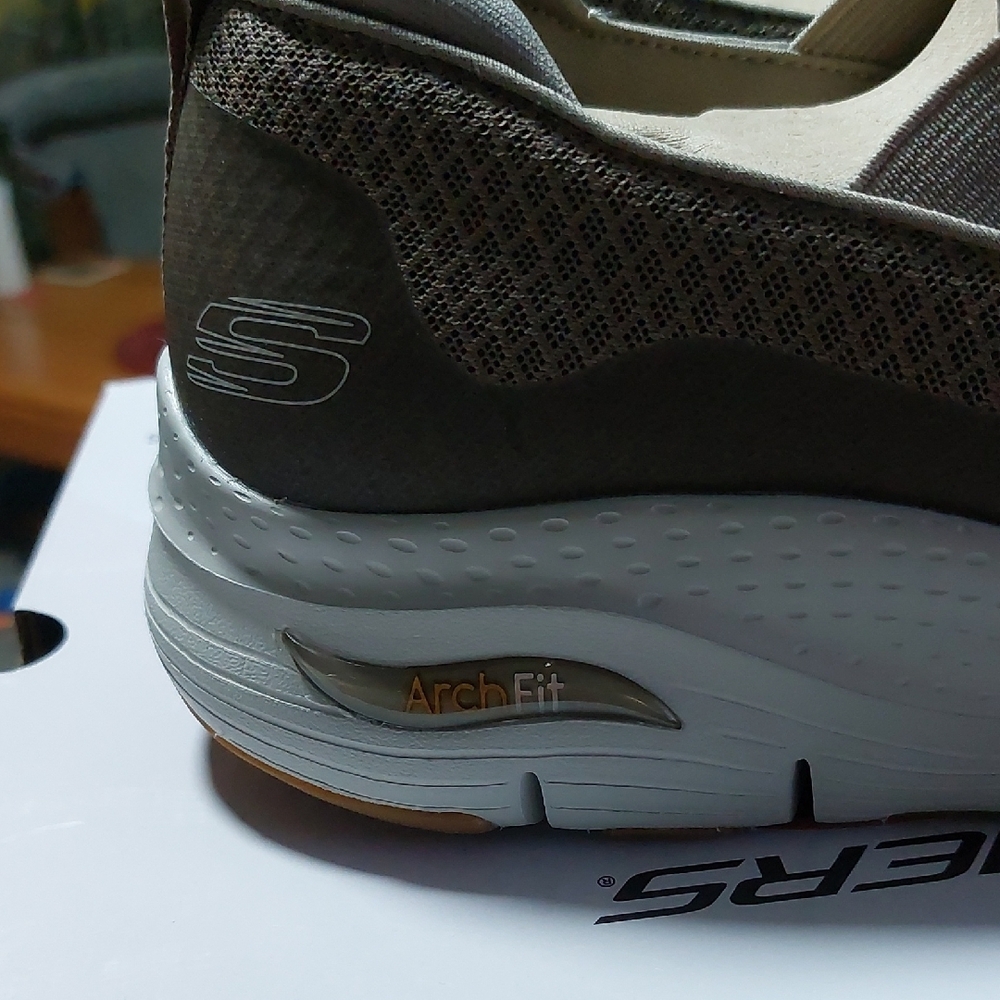 Skechers Men's Gray Slip-On Shoes - Picture 6 of 15